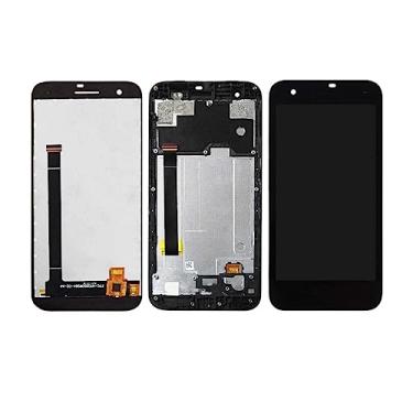 Imagem de SHOWGOOD para Vodafone Smart E8 VFD510 VFD 510 Tela LCD sensível ao toque digitalizador para Vodafone Smart E8 VFD510 VFD 510 LCD (preto com moldura)