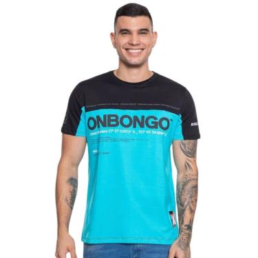 Imagem de Camiseta Masculina Onbongo Especial Fallen Azul Turquesa ON115