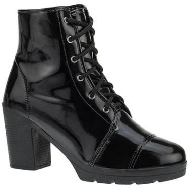 Imagem de Boto Coturno Feminino Salto Verniz-Feminino