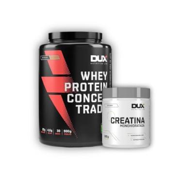 Imagem de Kit Whey Concentrado Dux 900g + Creatina monohidrata 300g (900g, DOCE DE LEITE)