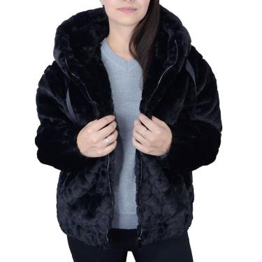 Imagem de Jaqueta Feminina Alpelo Bomber Pele Preta - 408000-Feminino