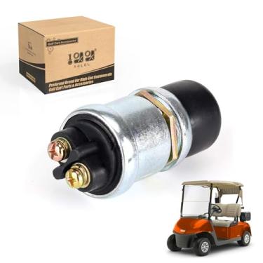 Imagem de 10L0L Botão universal de buzina para carrinho de golfe 12 Volt/15 Amp com suporte de proteção contra poeira para carro clube EZGO Yamaha