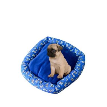 Imagem de Cama Pet Pequena e Grande Caminha de Cachorro P e G (PEQUENA - 45x45cm, AZUL MARINHO)