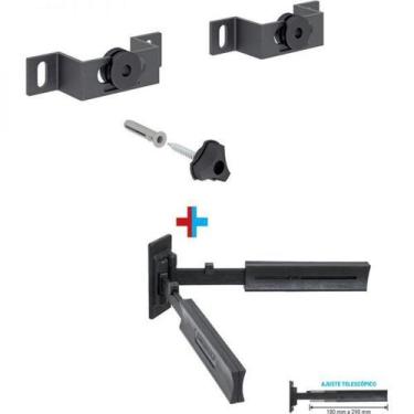 Imagem de PLUG COMBO Suporte fixo para tv ate 84 + suporte para dvd - Multivisao
