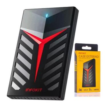 Imagem de Case Para Hd 2.5 Sata II Usb 3.0 Fast 5gbps ECASE-350 - Infokit