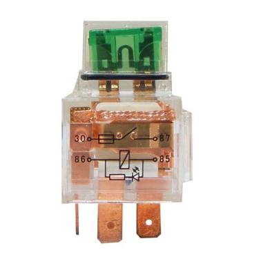 Imagem de Relé Auxiliar Com Led 40a 12v Universal COM FUSIVEL Dni8101