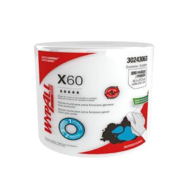 Imagem de Rolo Jumbo Roll com 890 Panos Descartáveis Wipers WypAll X60 Kimberly 