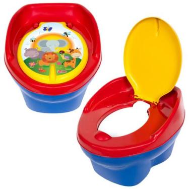 Imagem de Troninho Bichinhos Para Bebê 3x1 Menina Menino Infantil Assento Reduto