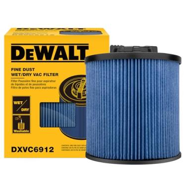 Imagem de DEWALT DXVC6912 Filtro de cartucho de alta eficiência, filtro de vácuo de substituição adequado para aspirador de pó regular de 6-16 galões, compatível com DXV06P DXV09P DXV09PA DXV10P DXV10PL DXV10S