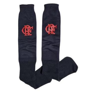 Imagem de Meião Infantil Flamengo Preto Campo Oficial - Revedor, M