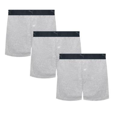 Imagem de Kit 3 Cuecas Samba Canção Masculina Adulto Com Cós Elástico E Abertura