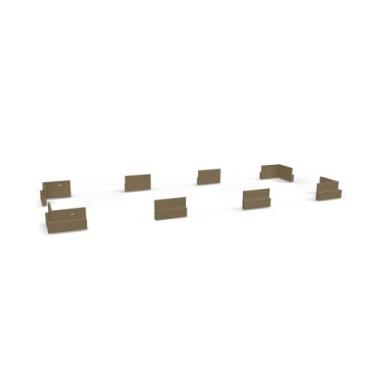 Imagem de Multiuso de Cozinha Kit 8 Pés PVC B110 Nature - Kappesberg