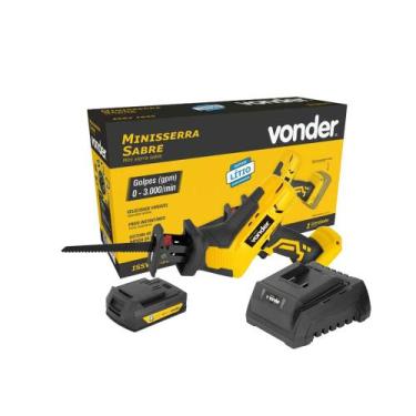Imagem de Serra Sabre Com Bateria e Carregador 18v 2AH ISSV1835 Vonder, Bivolt