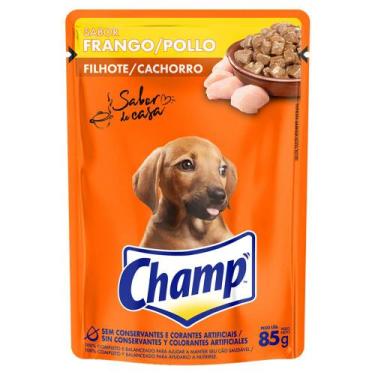 Imagem de Ração Úmida Champ Filhotes sabor Frango Sachê 85g