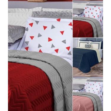 Imagem de cobre leito dupla face casal ultrassonico 240cm x 220cm cama padrao ki