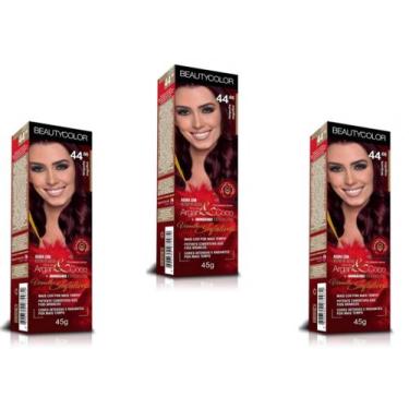 Imagem de TINTURA BEAUTY COLOR CREME ARGAN COLORS 03x96.44 RUIVO CLARO INDECIFRA