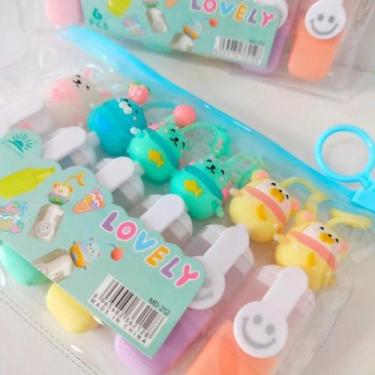 Imagem de Kit de Mini Marca-texto Bichinhos Variados Lovely - camp home 