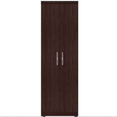 Imagem de Multiuso Organizador Armário Madison 2 Portas 5 Prateleiras Castanho -