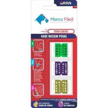 Imagem de Etiquetas Vade Mecum Gran Cursos - Matérias - Marca Fácil, Penal