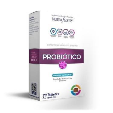 Imagem de Suplemento Alimentar Nutrafases Probiótico para Cães - 20 Tabletes - V