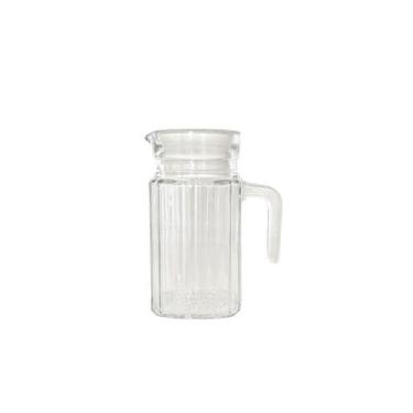 Imagem de Jarra De Vidro Com Tampa 500ml Clássica Mini Porta Geladeira Decorativ
