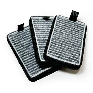 Imagem de Nispira Substituição do filtro HEPA de carbono do purificador de ar DSTx 2.0 | Compatível com o ionizador de ar Clarifion Plug in | Remove fumaça, pelos de animais de estimação, odor | Pacote com 3