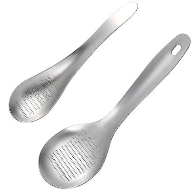 Imagem de 2 peças de aço inoxidável alho gengibre frutas legumes colher prensa triturador de alho picador de carne cortador de queijo chocolate cozinha