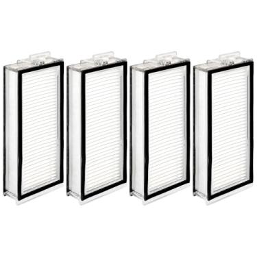 Imagem de (Pacote com 4) Filtros HEPA de substituição Q5 Max+ compatíveis com Roborock Q5 Max+, Q5 Pro, Q5 Pro+, Q8 Max, Q8 Max+, Q7, Q7+, Q7 Max, Q7 Max+, Q5 Duoroller+ aspirador de pó robô, filtros de peças