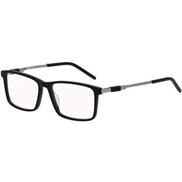 Imagem de Armação masculina Hugo - Hugo Boss HG 1102 preto fosco 54/15/145, Cor: preto fosco, 54