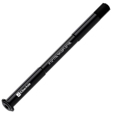 Imagem de Eixos passantes de 12 mm para garfos de bicicleta e amortecedor traseiro, eixo adaptador de cubos, passo da rosca: 1,5 mm/comprimento: 175 mm