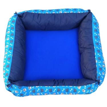 Imagem de Cama Pet Para Cachorro Ou Gato Pequeno E Médio Porte Ipermeavel e Lavável (AZUL)