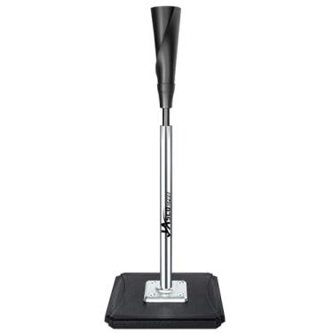 Imagem de JASCOPRO Camiseta de rebatedor portátil, altura ajustável de 63 a 94 cm para beisebol e softball, camiseta de beisebol premium de montagem fácil com parte superior de borracha, camiseta de softbol de