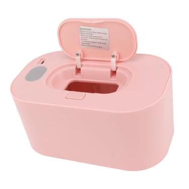 Imagem de Aquecedor de Lenços Umedecidos Com Placa de Aquecimento Superior Alimentado por USB Aquecedor de Lenços de Temperatura Constante para Bebês, Acomoda a Maioria Dos Lenços (Róseo)