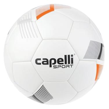 Imagem de Capelli Sport Bola de futebol tamanho 5, bola de futebol básica Tribeca Metro Team FIFA para jogadores jovens e adultos, treinamento ao ar livre e interno, time laranja