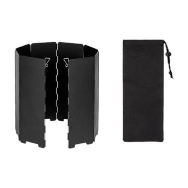 Imagem de Amagogo Protetor de Vento para Fogão Portátil em Acampamento, Preto