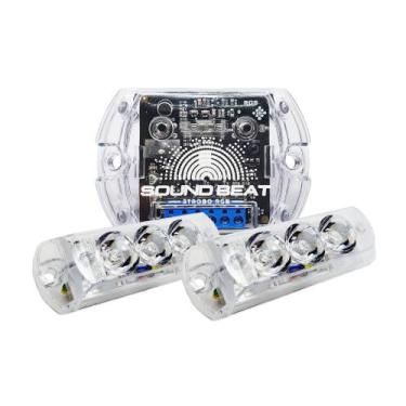 Imagem de Kit Strobo Zendel Rgb Sound Beat V2 Led Luzes Color Efeitos