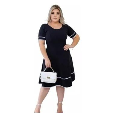 Imagem de Vestido Moda Evangélica Festa Rodado Acinturado Godê Luxo - Império St