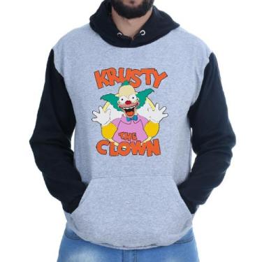 Imagem de Blusa Moletom Flanelado Canguru Casual Krusty Palhaço - Markelly, Ragl