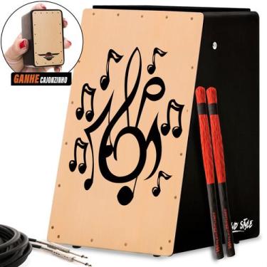 Imagem de Cajón wd style elétrico  kit acessórios  n  musical - b - WITLER DRUMS