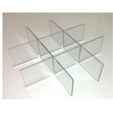 Imagem de Divisória Acrílico Colmeia Organizador Quarto Sala Nichos - AGV Criaçõ