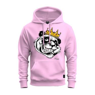 Imagem de Moletom Estampado Blusa De Frio Canguru Confortável King OF Panda - Su