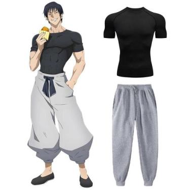 Imagem de Conjunto de Treino de Compressão Jujutsu Kaisen - Camiseta e Calça de 