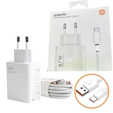 Imagem de  Carregador Turbo 67w Tipo C Compativel com Mi Redmi K30 5G - Lojathau