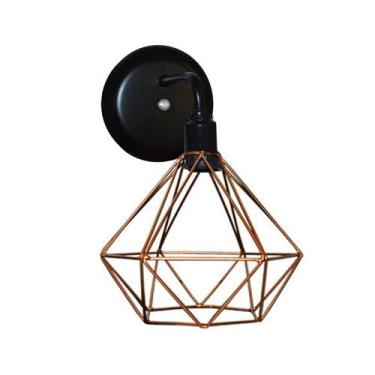 Imagem de Arandela diamante Cobre 18x18 - Shoppingnet