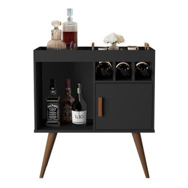 Imagem de Buffet Aparador Paris Sala Retrô 1 Porta Cantinho Do Café 3 Cores. - P