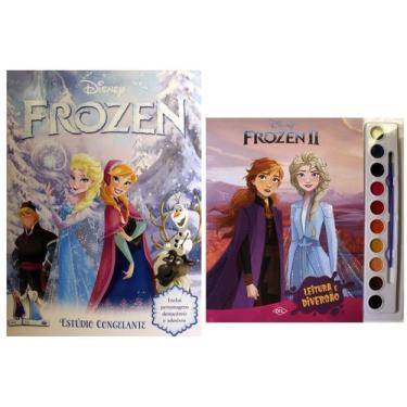 Imagem de Kit de livros infantis: coleção disney aquarela frozen 2 + disney froz
