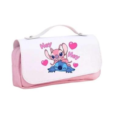Imagem de Estojo Escolar com Desenho do Stitch - Porta-Canetas e Lápis para Ensi