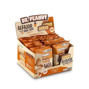 Imagem de Alfajor com Pasta de Amendoim - 12 Unidades de 55g Doce de Leite Com Cobertura ao Leite - Dr. Peanut