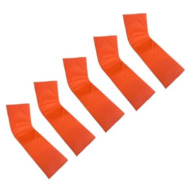 Imagem de Colchonete Almofadado Espreguiçadeira Piscina Liso Laranja 5 unidades