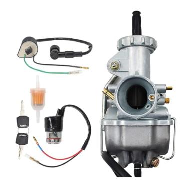 Imagem de Kit de carburador de substituição para Honda CB100 CB125S CL100 CL125 S90 SL100 SL125 TL125 XL100 Carb 16100-107-712 16100-107-760 16100-107-760 1 estrangulador de mão D167 com interruptor de ignição,